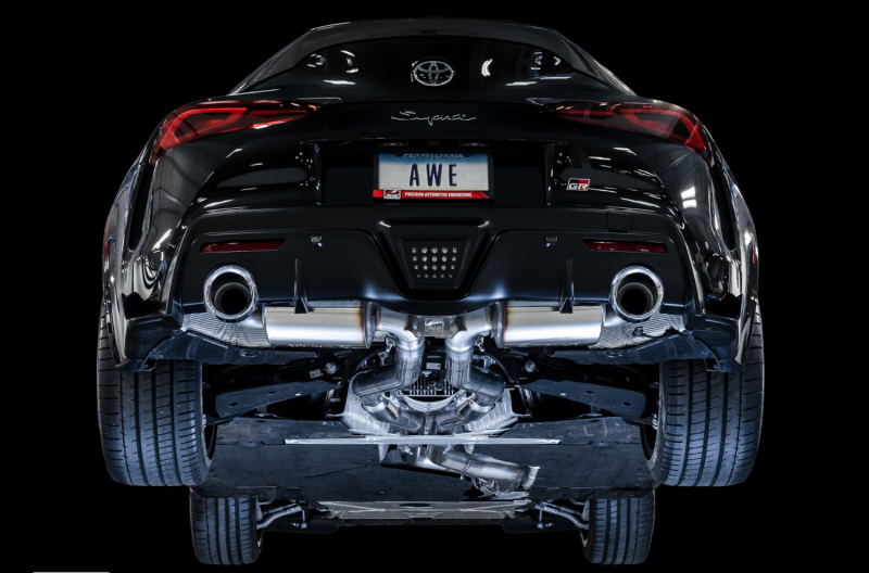 Toyota Supra Performance Exhaust - AWE Tuning - Cat-Back Touring - Chrome Silver - `20-`27